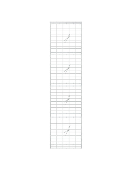 Gabione con filo da 5 mm e rete 10x10 cm 50x20x200 cm