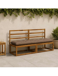 Cuscino per panchina VIANEN 100% Poliestere Tortora