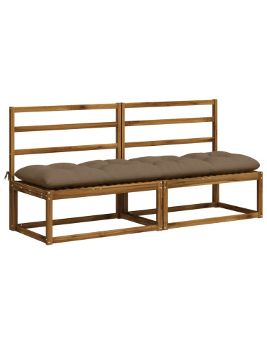 Cuscino per panchina VIANEN 100% Poliestere Tortora