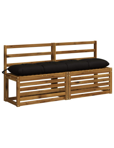 Cuscino per panchina VIANEN 100% Poliestere Nero
