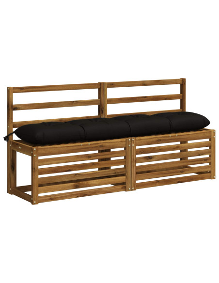 Cuscino per panchina VIANEN 100% Poliestere Nero