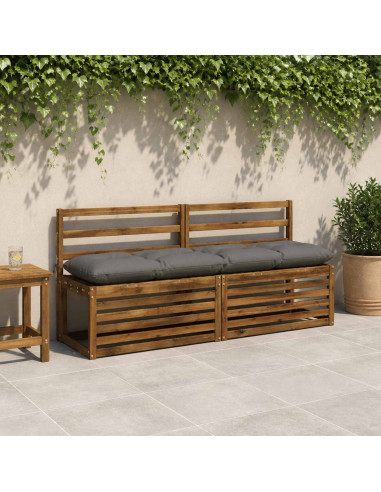Cuscino per panchina VIANEN 100% Poliestere Grigio