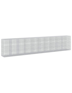 Gabione con filo da 5 mm e rete da 5x5 cm 1000x100x200 cm 2