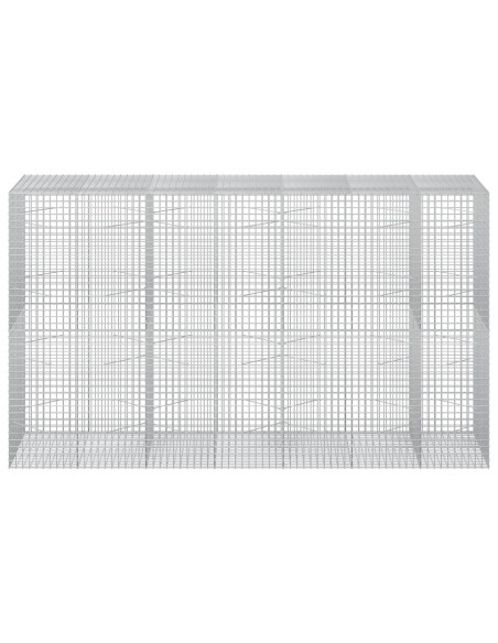 Gabione con filo da 5 mm e rete da 5x5 cm 350x100x200 cm