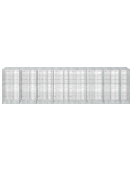 Gabione con filo da 5 mm e rete da 5x5 cm 750x100x200 cm