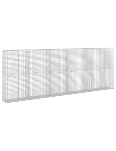 Gabione con Filo da 5 mm e Rete da 5x2,5 cm 550x50x200 cm
