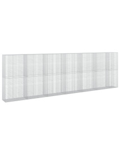 Gabione con Filo da 5 mm e Rete da 5x2,5 cm 650x50x200 cm 2