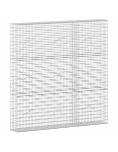 Gabione con filo da 5 mm e rete da 5x5 cm 150x20x150 cm 2