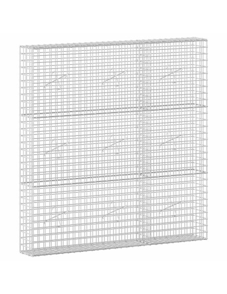 Gabione con filo da 5 mm e rete da 5x5 cm 150x20x150 cm