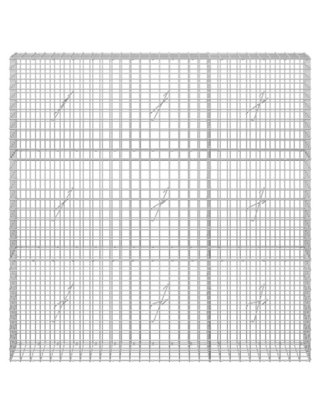 Gabione con filo da 5 mm e rete da 5x5 cm 150x20x150 cm