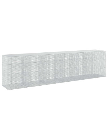 Gabione con Filo da 5 mm e Rete da 5x2,5 cm 600x100x150 cm