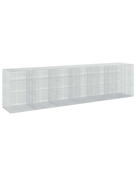 Gabione con Filo da 5 mm e Rete da 5x2,5 cm 600x100x150 cm