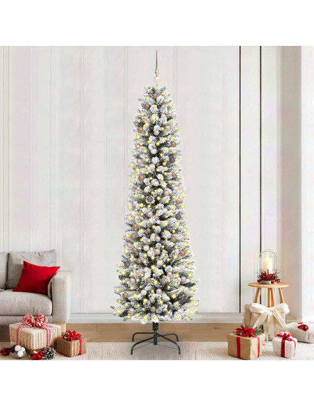 Albero di Natale artificiale Bianco 240 cm