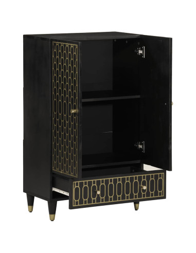 Credenza 60x33x110 cm in Legno Massello di Mango
