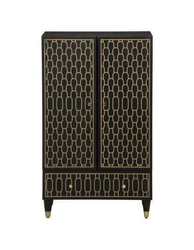 Credenza 60x33x110 cm in Legno Massello di Mango
