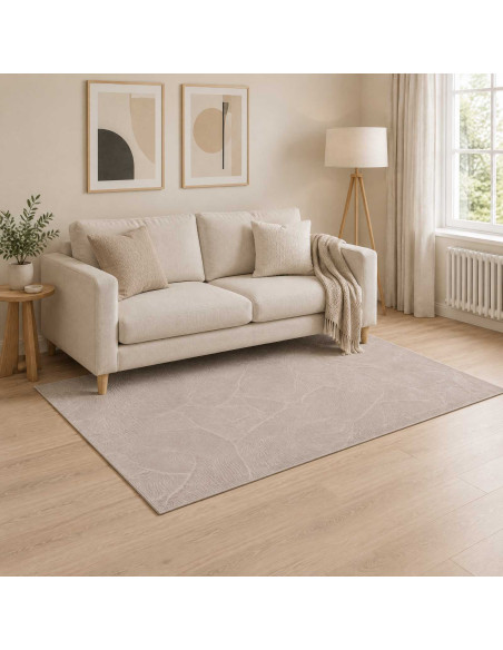 Tappeto IZA Beige 120 x 170 cm 100% Poliestere Pelo basso