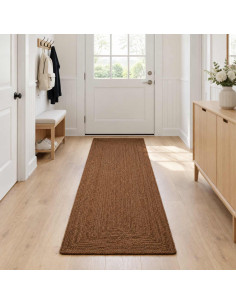 Tappeto da Area Grigio 60 x 250 cm Juta