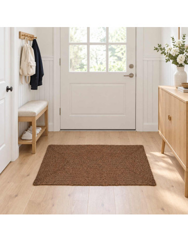 Tappeto da Area Grigio 80 x 150 cm Juta