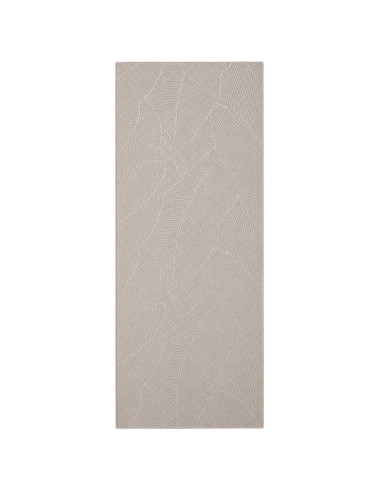 Tappeto IZA Beige 80 x 200 cm 100% Poliestere Pelo basso