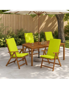 Cuscino per sedia a schienale alto GEMERT 4 pz 100% Poliestere