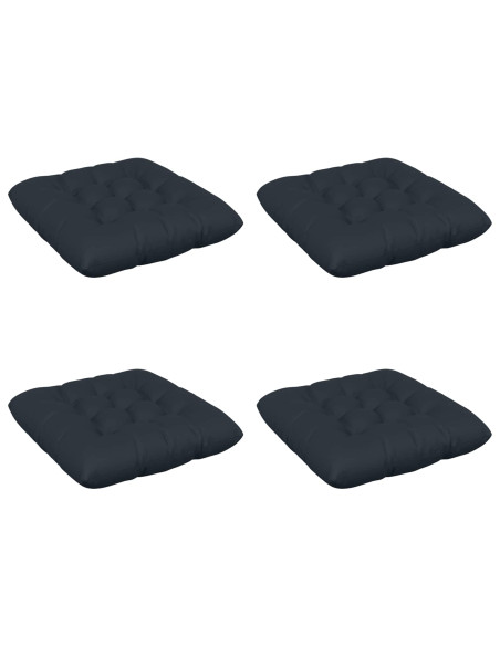 Cuscini per Seduta VIANEN 4 pz 100% Poliestere Blu Scuro