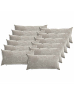 Cuscino HEERLEN 12 pz Grigio Chiaro Tessuto Chenille 2