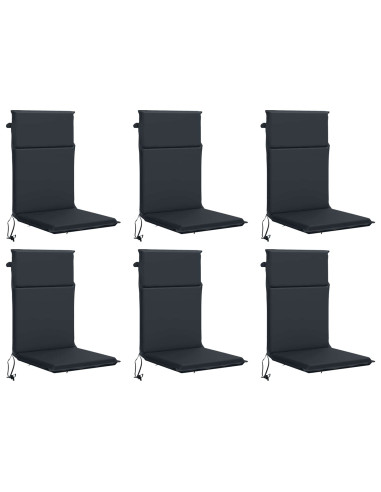 Cuscino per sedia a schienale alto GEMERT 6 pz 100% Poliestere