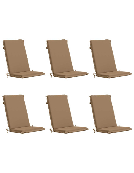 Cuscino per sedia a schienale alto GEMERT 6 pz 100% Poliestere