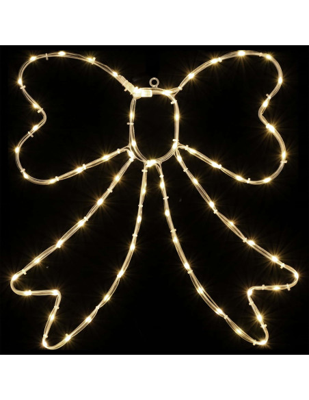 Fiocco di Natale luminoso LED LOVIISA 70 LED Bianco caldo
