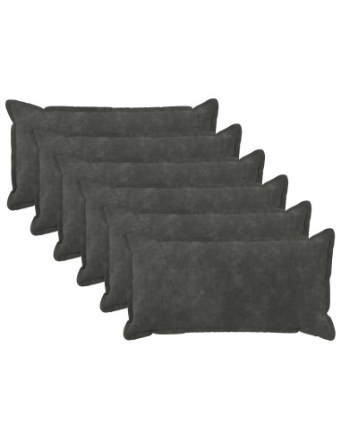 Cuscino con cuscino HOUTEN 6 pz Antracite Fleece in microfibra
