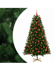 Albero di Natale artificiale con palline 210 cm 300 LED 2