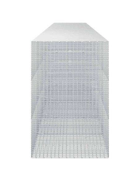 Gabione con Filo da 5 mm e Rete da 5x2,5 cm 750x100x150 cm