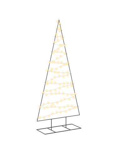 Albero di Natale in metallo con LED KUOPIO 210 cm Bianco caldo