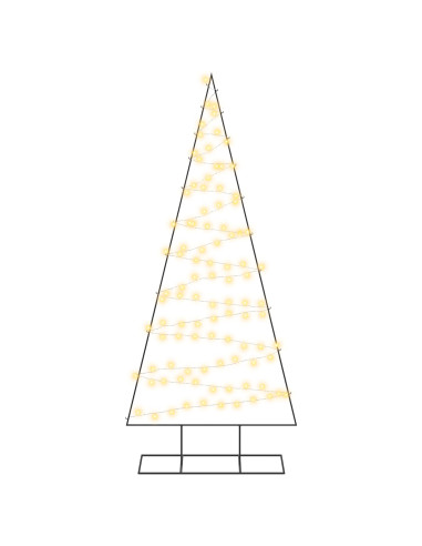 Albero di Natale in metallo con LED KUOPIO 210 cm Bianco caldo