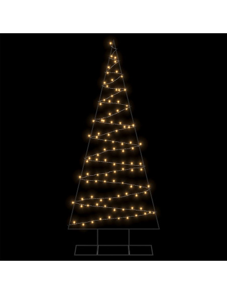 Albero di Natale in metallo con LED KUOPIO 210 cm Bianco caldo