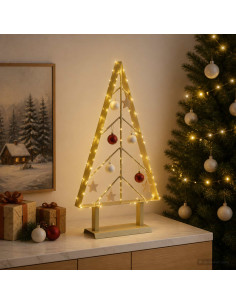 Albero di Natale in metallo con supporto KUOPIO 60 cm Acciaio