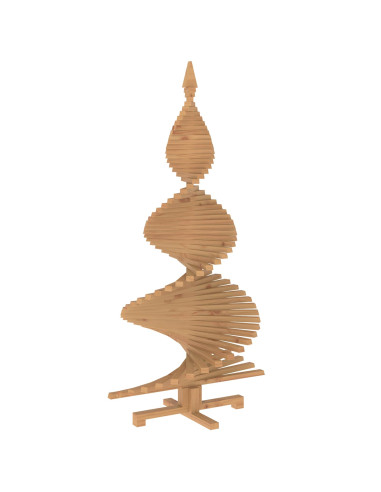 Albero di Natale in legno KOTKA 150 cm Legno Massello di Pino