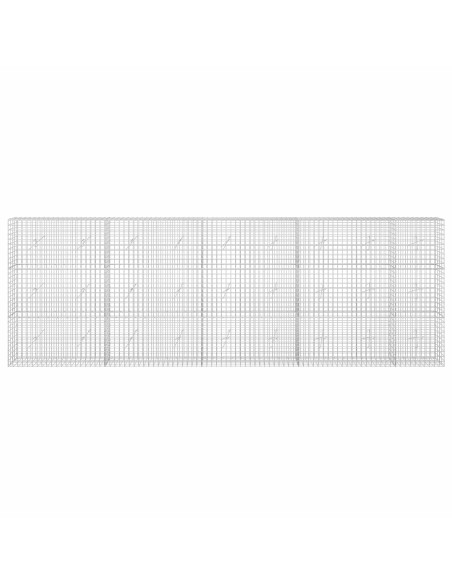 Gabione con filo da 5 mm e rete da 5x5 cm 450x20x150 cm