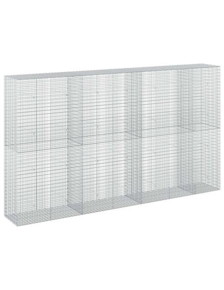 Gabione con Filo da 5 mm e Rete da 5x2,5 cm 350x50x200 cm