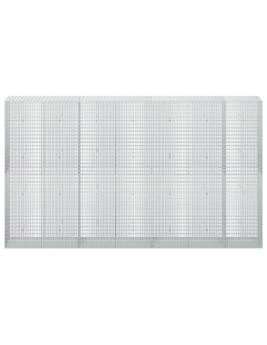 Gabione con Filo da 5 mm e Rete da 5x2,5 cm 350x50x200 cm