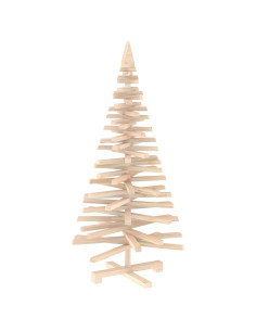 Albero di Natale in legno KOTKA 120 cm Legno Massello di Pino 2