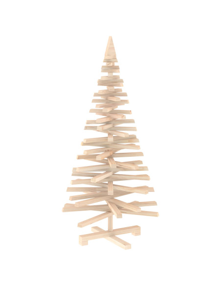 Albero di Natale in legno KOTKA 120 cm Legno Massello di Pino