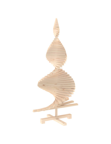 Albero di Natale in legno KOTKA 120 cm Legno Massello di Pino