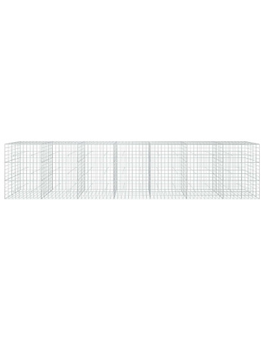 Gabione con filo da 5 mm e rete 10x10 cm 700x50x150 cm