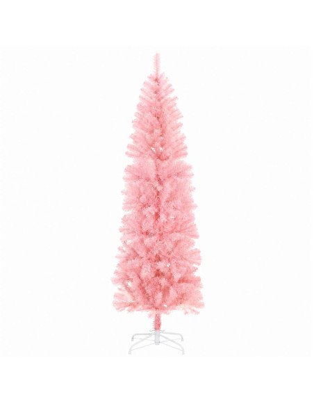 Albero di Natale Artificiale Slim con Palline 240 cm 300 LED