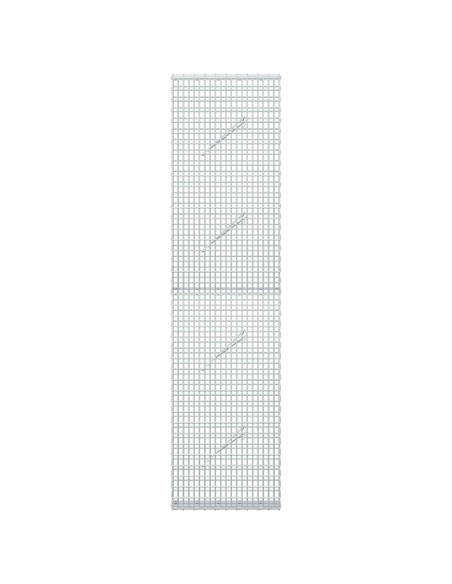 Gabione con Filo da 5 mm e Rete da 5x2,5 cm 50x10x200 cm