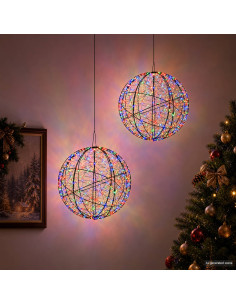 Luce a punta di Natale 2 pz 1000 LED Multicolore Ø 40 x 42 cm