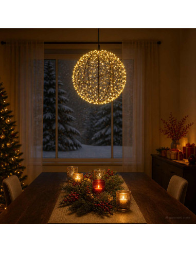 Luce a punta di Natale 500 LED Bianco caldo Ø 40 x 42 cm