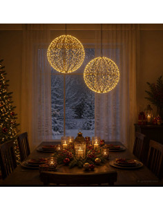 Luce a punta di Natale 2 pz 1500 LED Bianco caldo Ø 50 x 52 cm