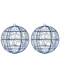 Luce a punta di Natale 2 pz 600 LED Blu Ø 30 x 32 cm 2